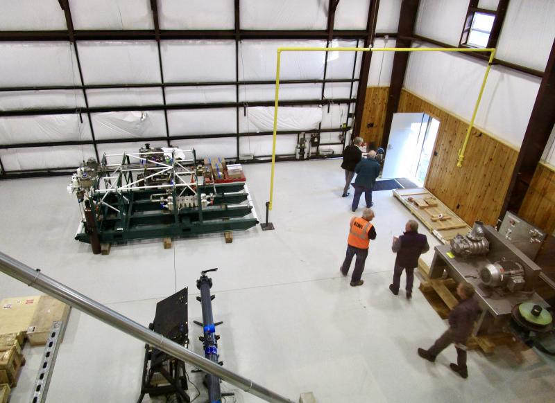 Stapp’s workshop at Peregrine Turbine Technologies, LLC. PHIL DI VECE/Wiscasset Newspaper