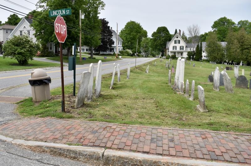 The Ancient Cemetery looking north up Federal Street as seen from the corner of Lincoln Street. PHIL DI VECE/Wiscasset Newspaper