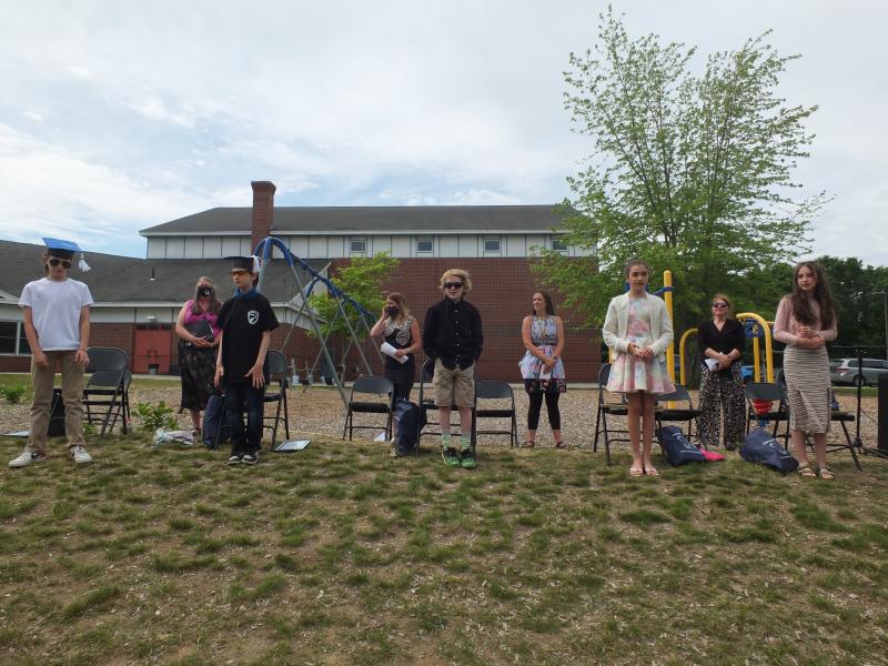 The Edgecomb Eddy School Class of 2021. BILL PEARSON/Boothbay Register
