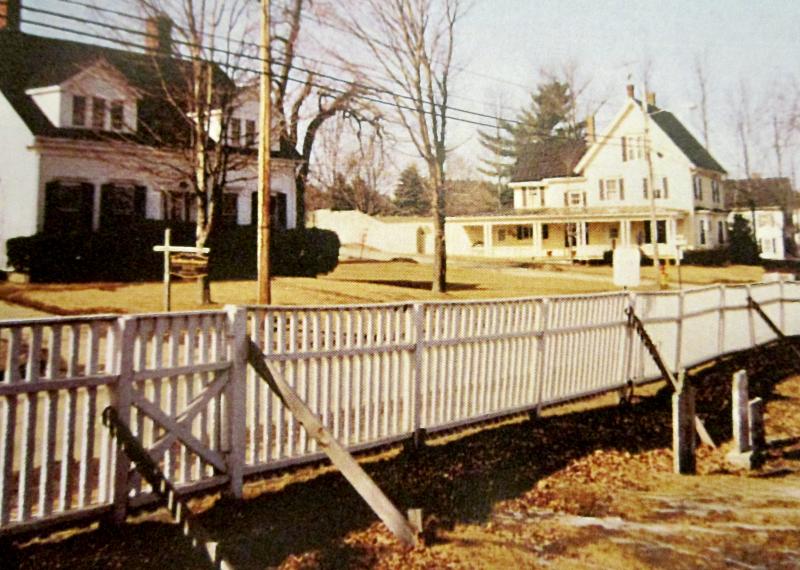 Wooden braces were used to shore up the fencing in the 1980s, the last time the fence was replaced. Courtesy of Steve Christiansen