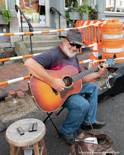 Rick Turcotte will be playing at the pop-up Middle St. Bistro – without the orange barrels frome 5-8 p.m. Bob Bond photo