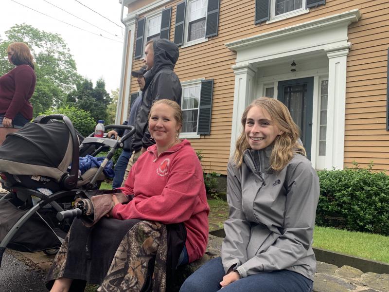 Courtney Mixon, left, of Phippsburg and Amber West of Wiscasset. SUSAN JOHNS/Wiscasset Newspaper