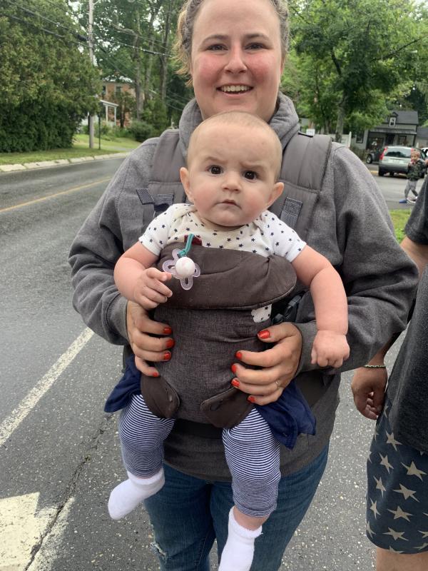 Megan Rogers and daughter Hannah, 6 months. SUSAN JOHNS/Wiscasset Newspaper