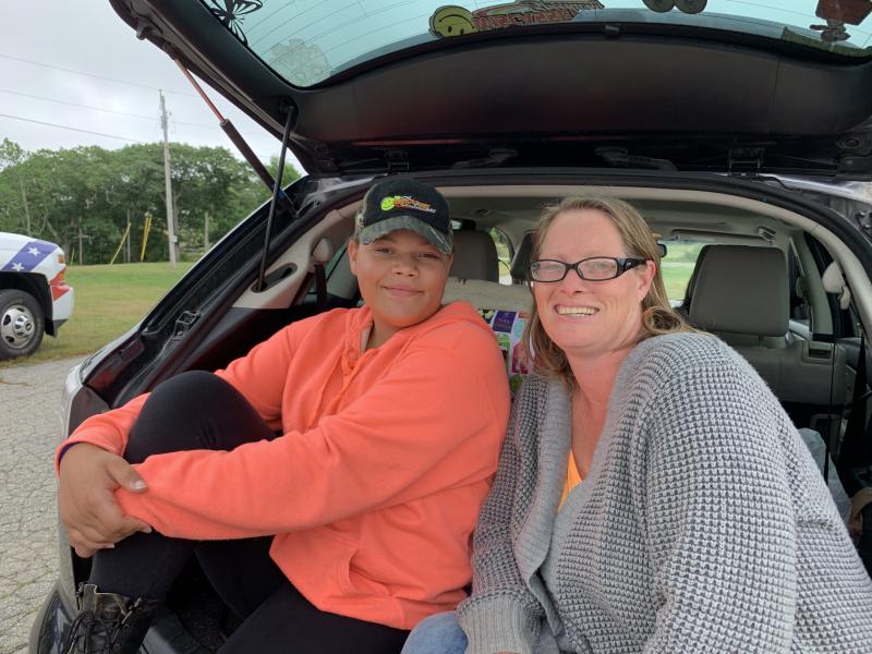 Wiscasset’s Laila Dicus, 13, and mother Ellen Ayer-Dicus. SUSAN JOHNS/Wiscasset Newspaper