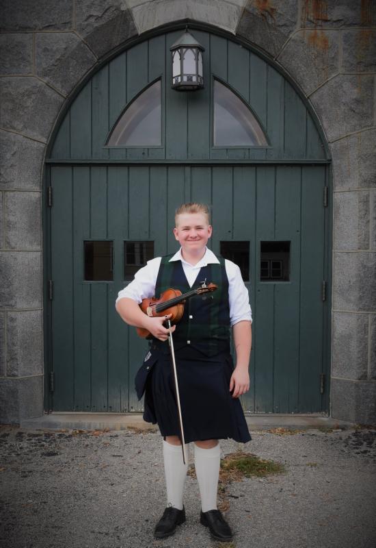 Winthrop’s Scottish fiddler in Scotland. Owen Kennedy Facebook page