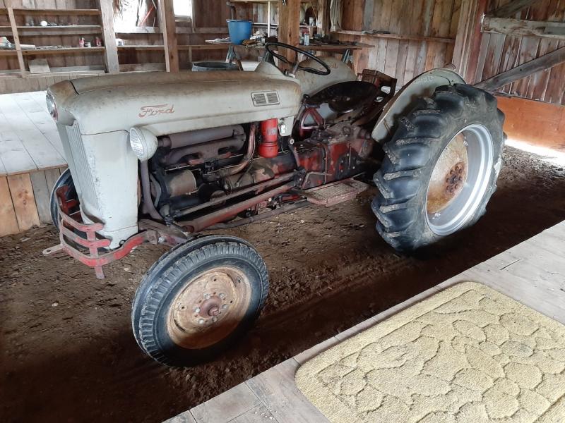 This Model NAA 1954 Ford tractor is a bequest from Roland Barth to Alna. Courtesy of Doreen Conboy