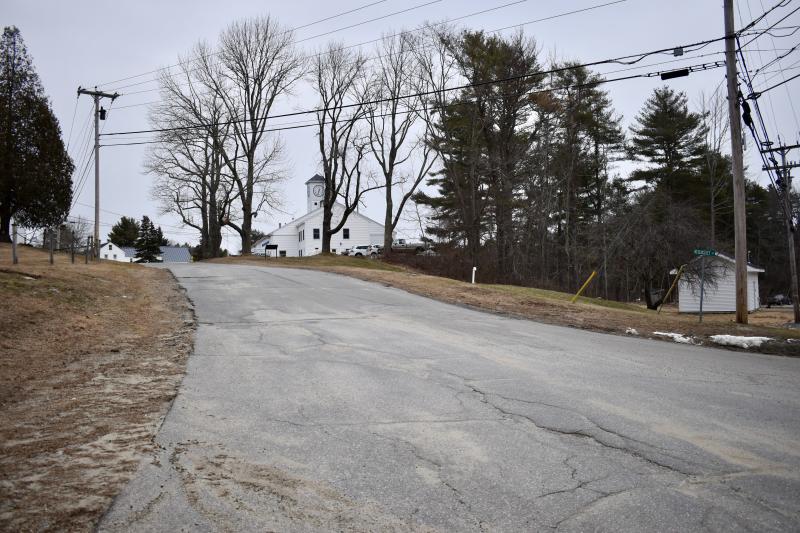 The lower end of Nequasset Road showing the elevation from the George Wright Road intersection. File photo