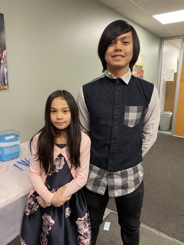 Cedrick Loyola with his younger sister Natalie Loyola. Courtesy photo