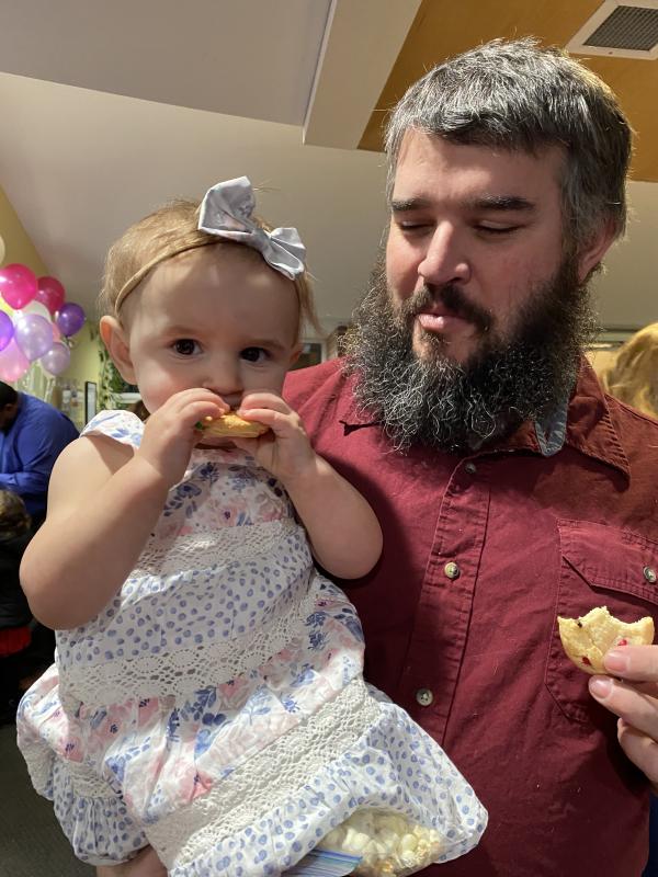 Joey Rogers with daughter Hannah Rogers. Courtesy photo