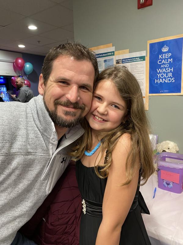 Mike Wallace with daughter Oliviana Wallace. Courtesy photo
