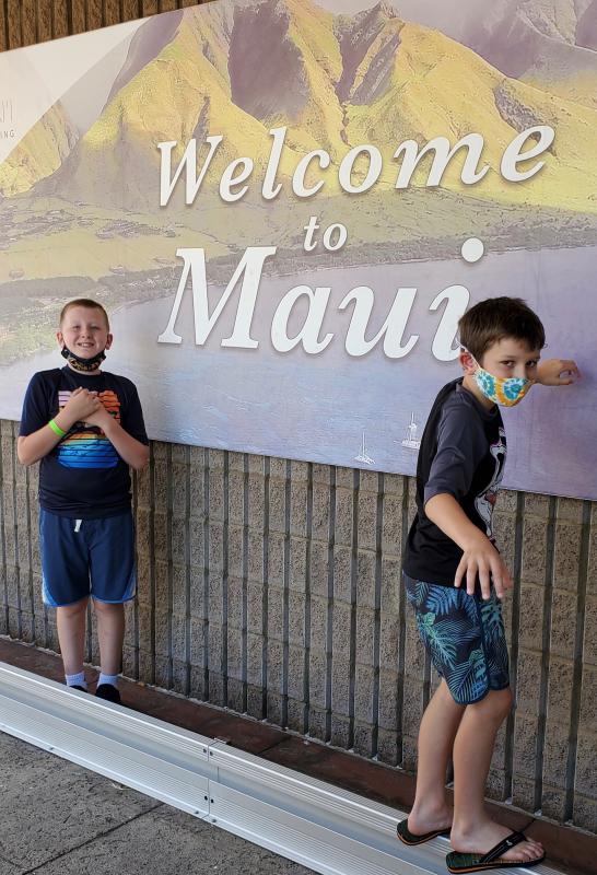 Despite a disappointing first trip to Maine due to heavy rainfall, the Marshall family moved to the Pine Tree State last fall. Courtesy photo