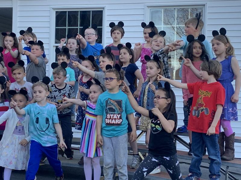 Wiscasset Elementary School sings Disney May 11. SUSAN JOHNS/Wiscasset Newspaper