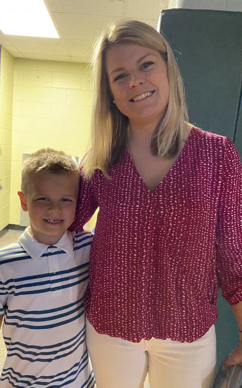 Landon Wallace with mom Kalei Haggett. Kristy Lincoln photo