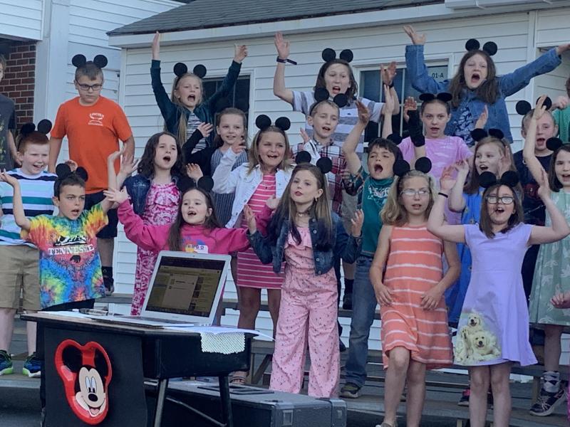 Wiscasset Elementary School sings Disney May 11. SUSAN JOHNS/Wiscasset Newspaper