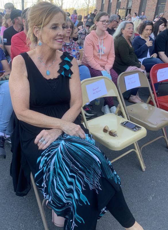 Superintendent of Schools Terry Wood awaits the show. SUSAN JOHNS/Wiscasset Newspaper
