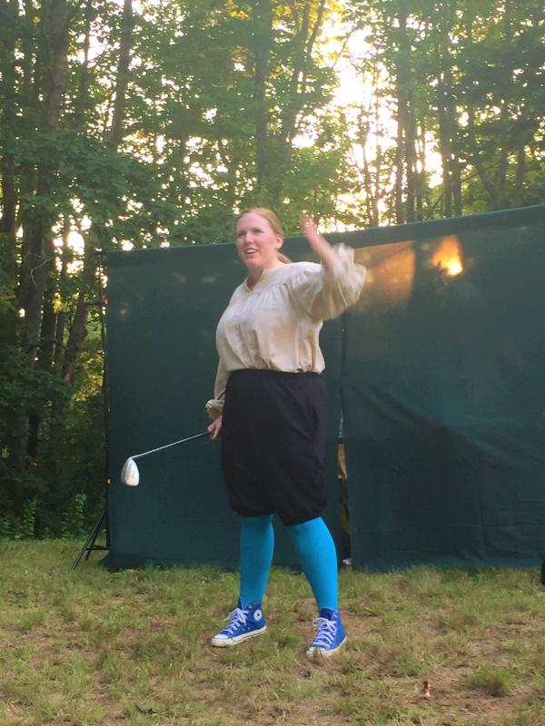 Emily Sue Barker ... and the little Scottish play. LISA KRISTOFF/Boothbay Register Emily Sue Barker