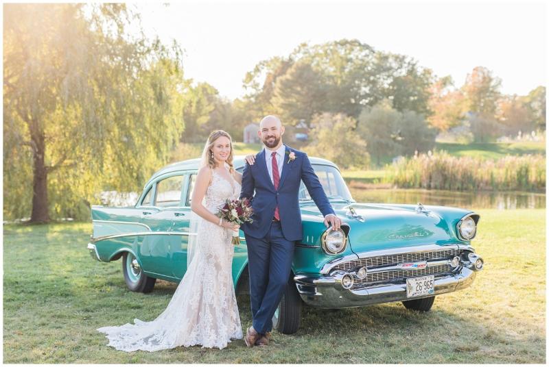 This happy couple said their “I do’s” at Boothbay Railway Village Museum. Courtesy of Lori Reynolds