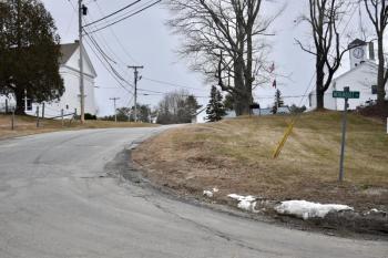 The lower portion of Nequasset Road at the George Wright Road intersection. File photo