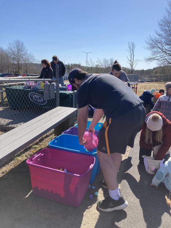 Returning the eggs. EDNA MILLER/Wiscasset Newspaper