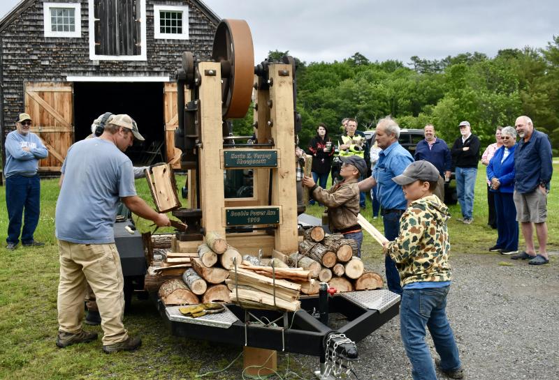 Now, watch and see how easily the wood splits