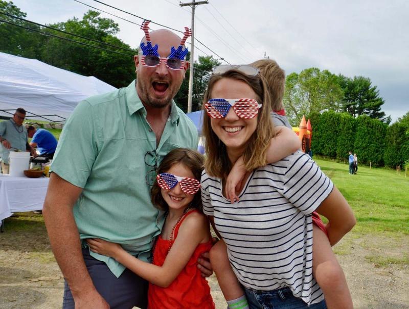 The Jackson Family celebrating July 4! July 4 The Lincoln Home Newcastle Maine