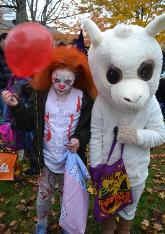 Stephen King-inspired costumes were among countless others during a former Halloween Walk in Boothbay Harbor. File photo