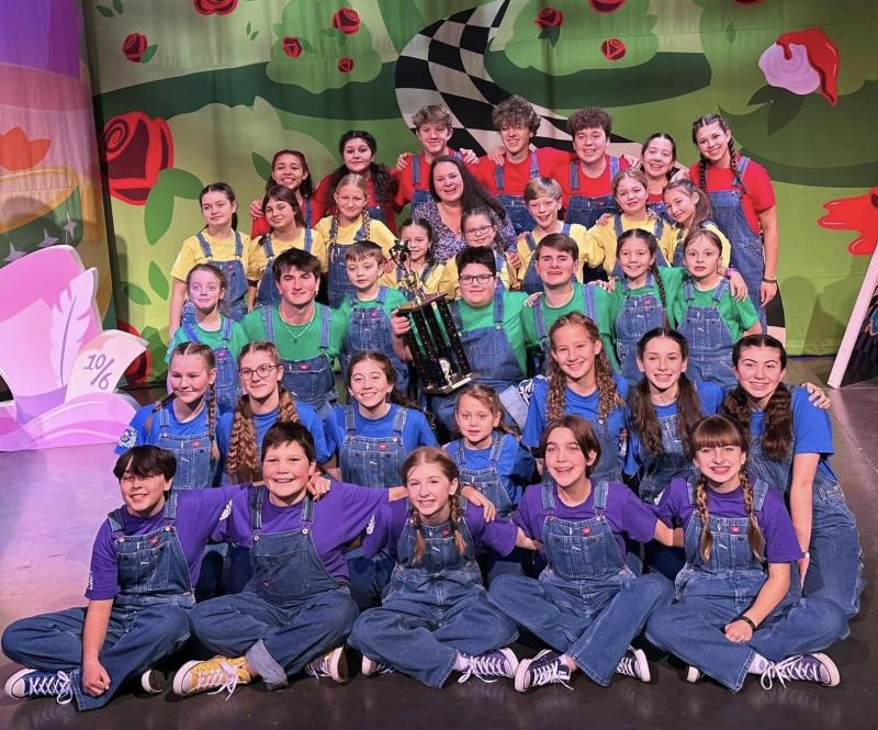 The team of 34 local youth winning the highest ranking at the festival, Outstanding Performance. Emily Mirabile photo