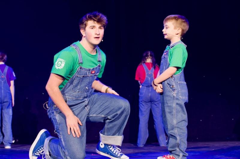 Trey Tibbetts and Oscar Mirabile perform the beginning of "Prepare Ye," the song the judges asked Y Arts to perform in front of the entire festival with over 6,500 attendees. Emily Mirabile photo