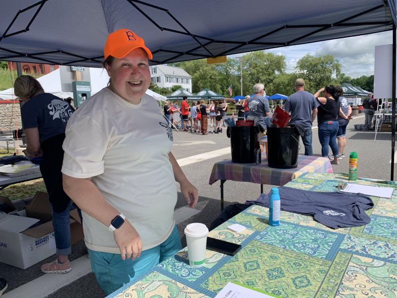 Wormfest co-organizer Sarah Whitfield. SUSAN JOHNS/Wiscasset Newspaper