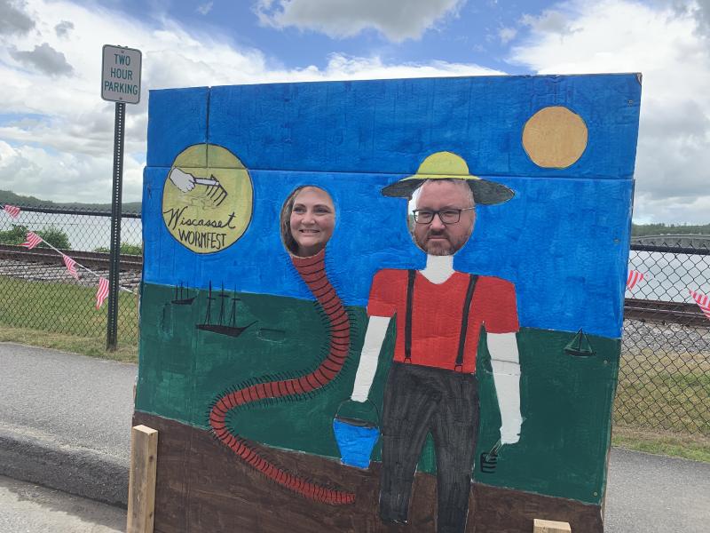 Alisa Roman, left, and husband Matthew. SUSAN JOHNS/Wiscasset Newspaper