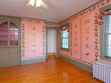 Beautifully hand-stenciled walls are featured during Wiscasset Homes on Tour, Saturday, July 13. Courtesy of Wiscasset Creative Alliance