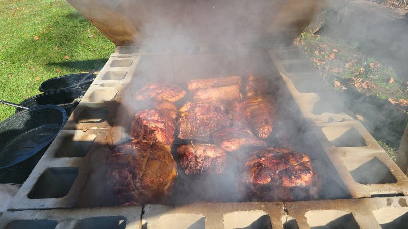 Barbecue at the Karl's Kids event. Courtesy photo Barbecue