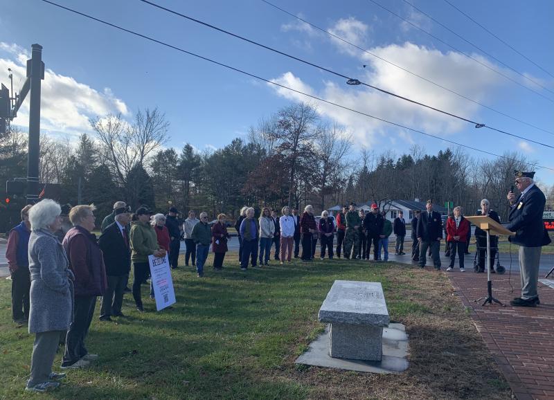 SUSAN JOHNS/Wiscasset Newspaper Veterans Day service