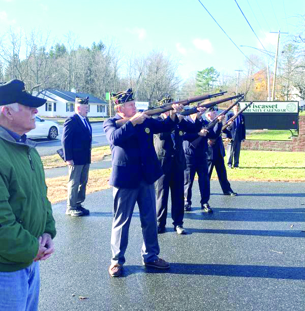 SUSAN JOHNS/Wiscasset Newspaper Veterans Day service