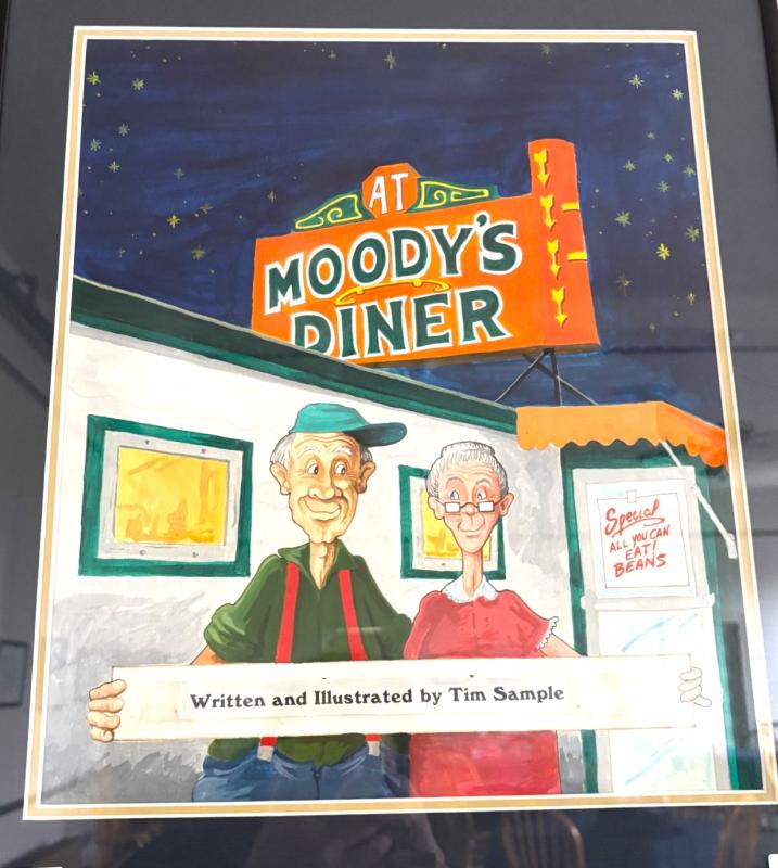 Moody's Diner book cover by Tim Sample. Moody's Diner book cover by Tim Sample.