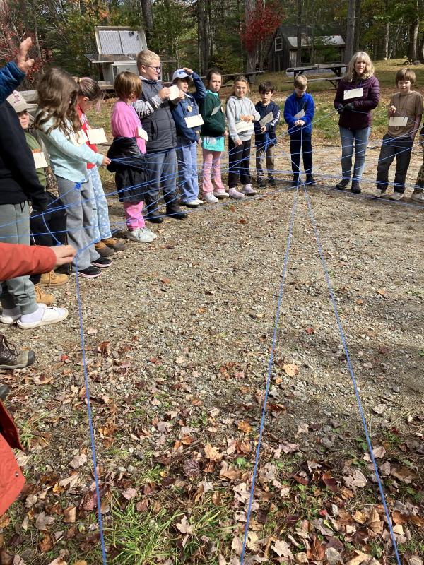 WES fourth graders at Hidden Valley Nature Center. Becky Hallowell photo Field trip