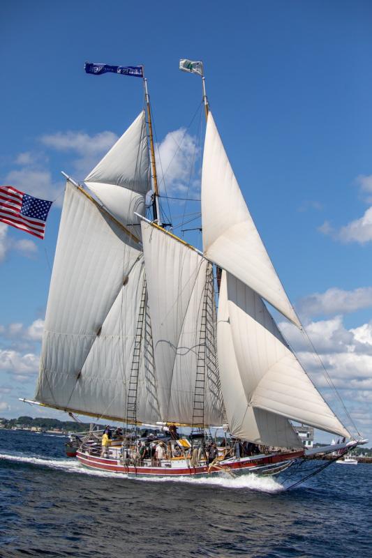 The Lewis R. French is another longtime schooner at Boothbay Harbor's Windjammer Days Festival back for 2026. Nathan Pablo photo