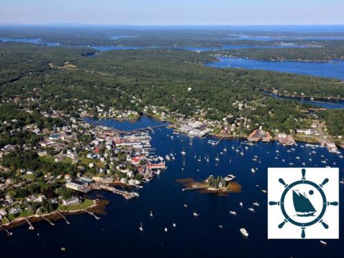 Aerial Shot of Boothbay Harbor