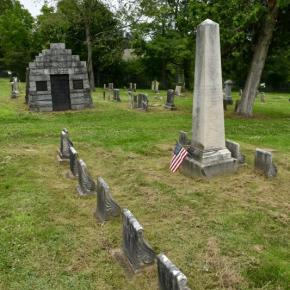 The obelisk at Evergreen Cemetery marking the final resting place of Samuel Emerson Smith, Maine’s 10th governor. Nowhere on the memorial stone does it mention Smith served as governor. PHIL DI VECE/Wiscasset Newspaper