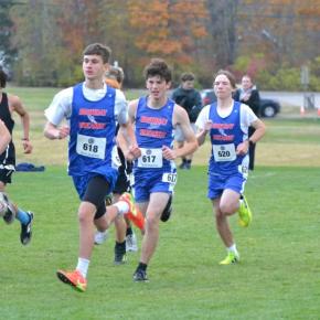 Seahawk boys start at the Southern Maine Class C regional championships. Courtesy of Michael Gaffney