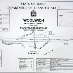 MDOT's plan showing the Rt. 127 culvert replacement.