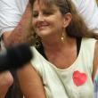 Boothbay Harbor summer resident Connie Machon, left, and her sister, Sharon Barter of Boothbay Harbor, had questions and concerns about the impact of the announced changes. Below, Susan La Placa of Edgecomb awaits the start of the Aug. 22 meeting. SUSAN JOHNS/Wiscasset Newspaper