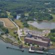 Mason Station, the former steam-electric generating plant that once housed five turbo generators and a maze of equipment that produced needed electricity during World War II, sits idle on the shores of the Sheepscot River with its interior being dismantled and shipped to Guatemala. Photo Courtesy of Karl Marean 