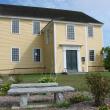 Memorial benches at the Alna Meetinghouse on Route 218, located there for the area's tranquil setting, were the subject of discussion at the September 6 Alna Selectmen's meeting. SUSAN JOHNS/Wiscasset Newspaper
