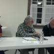 Discussing the surprise balance question on money owed RSU 2 are, from left, Third Selectman Allan Moeller, Second Selectman David Probert, and Chairman Phil Johnston. GREG FOSTER/Wiscasset Newspaper
