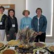 New members of The Garden Club of Wiscasset are welcomed with coffee and pie October 29. From left to right are Katie Bryant, Virginia Milligan, Carol Martin and Joan Sartoris. Courtesy of The Garden Club of Wiscasset
