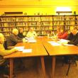 Westport Island withdrawal committee members, from left: Mort Mendes, Gerald Bodmer, Dennis Dunbar, and Richard DeVries, RSU Ad-Hoc Committee Chairman Melinda Caron, RSU Board Chairman Hillary Holme and RSU Superintendent Allan Hawkins. CHARLOTTE BOYNTON/Wiscasset Newspaper