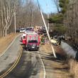 The driver of this tractor trailer is reportedly in critical condition at Maine Medical Center. Firefighters and emergency service personnel from Dresden, Richmond, Wiscasset and surrounding towns responded to the scene of the accident on the Middle Road in Dresden Christmas Eve. JOHN MAGUIRE/Wiscasset Newspaper