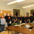 Members of the Wiscasset Fire Department, from left: Selectmen Edward Polewarczyk, Judy Colby, William Curtis, Jefferson Slack, and Pam Dunning, Fire Chief Rob Bickford, Spencer Bailey, Nick Grover, Bob Meisine, Sam Schmal, Steven Smith, and Tim Weatherbee. CHARLOTTE BOYNTON/Wiscasset Newspaper