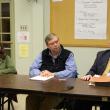 From left are RSU Board Chairman Hilary Holm, RSU School Interim Superintendent Alan Hawkins and RSU attorney William Stockmeyer. CHARLOTTE BOYNTON/Wiscasset Newspaper